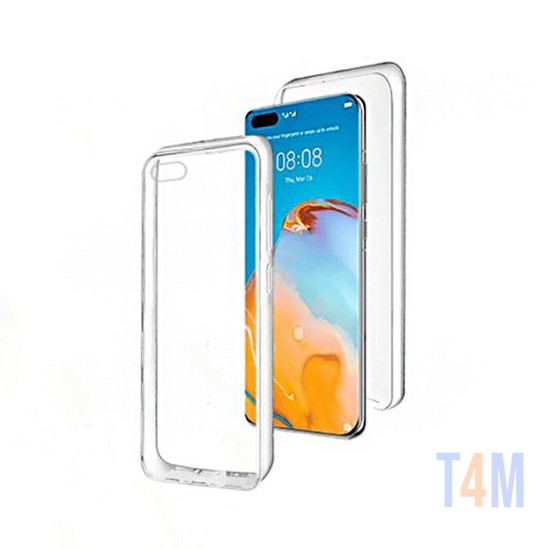 Capa de Silicone 360º para Huawei P40 Transparente